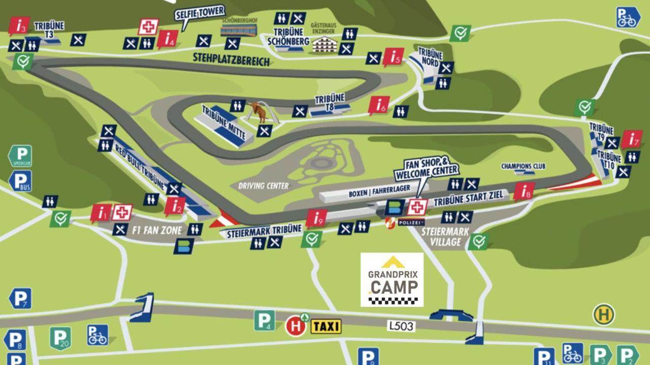 Grandprixcamp, Closest To The Red Bull Ring, Up To 4 Guests In A Tent Spielberg Bei Knittelfeld Ngoại thất bức ảnh